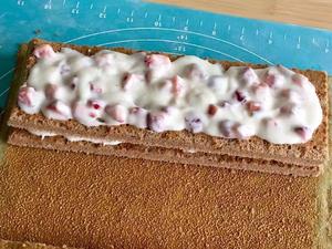 巧克力酸奶草莓夹心蛋糕的做法 步骤16