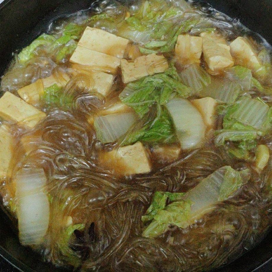 最爱兽兽11做的家常版白菜豆腐炖粉条