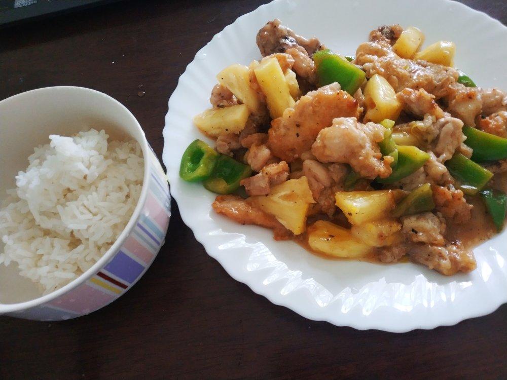 菠萝咕噜肉（鸡胸肉版）
