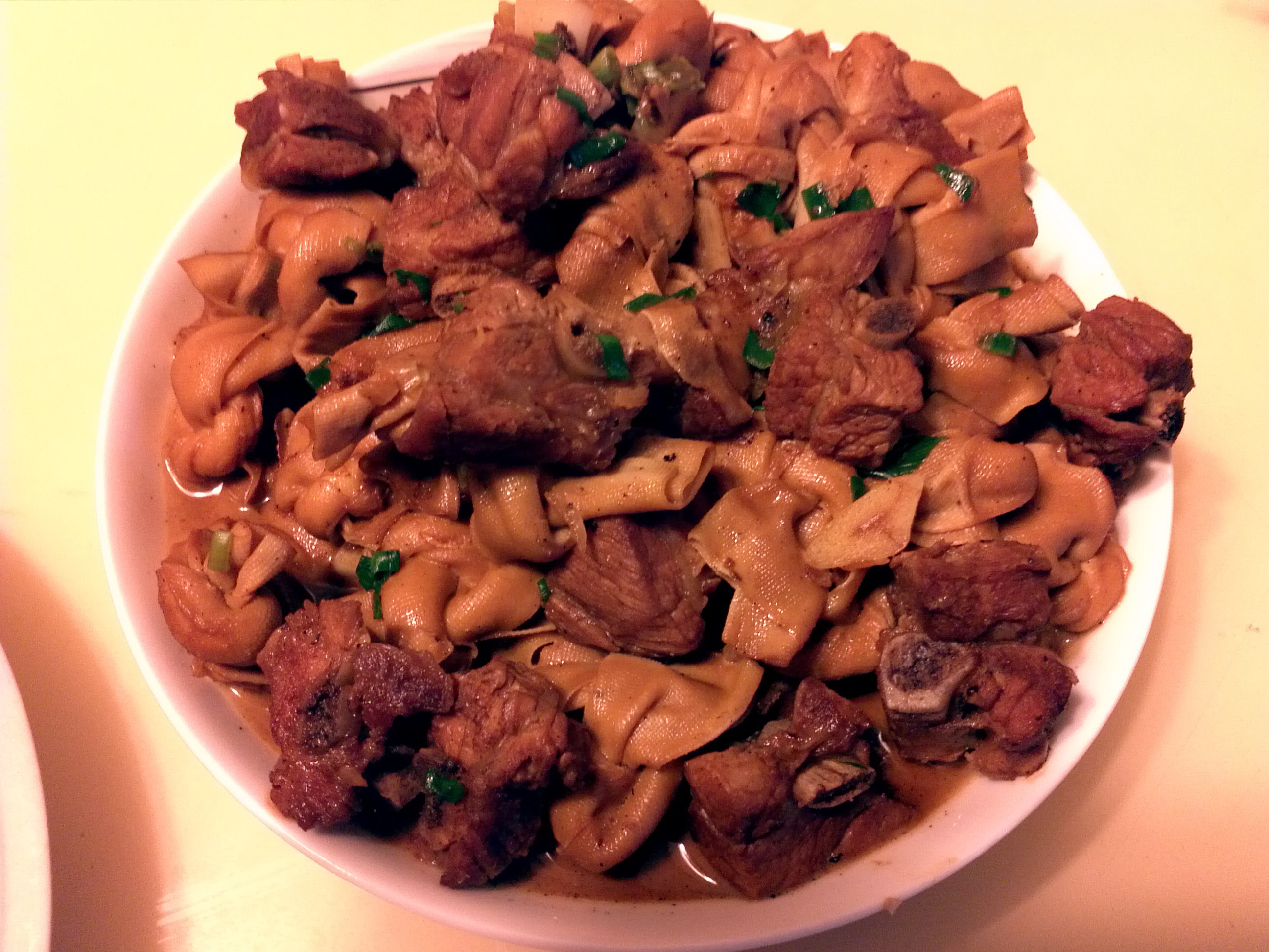 红烧千张结排骨