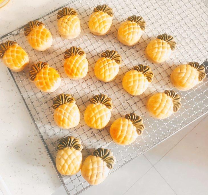 广式月饼通用饼皮（内附凤梨小菠萝🍍月饼的详细做法）