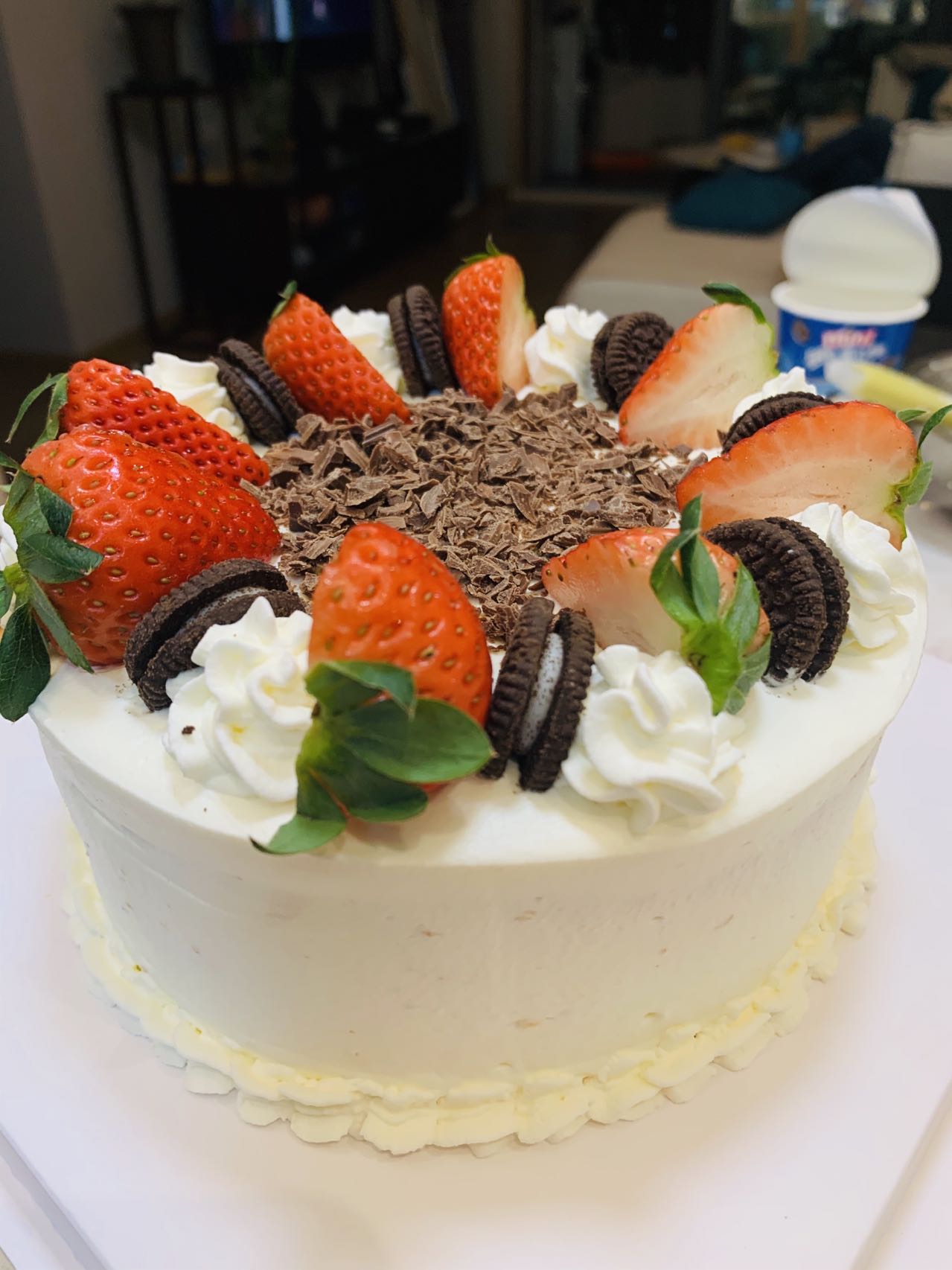 甜蜜蜜6寸家庭生日蛋糕（草莓季*芒果季）的做法