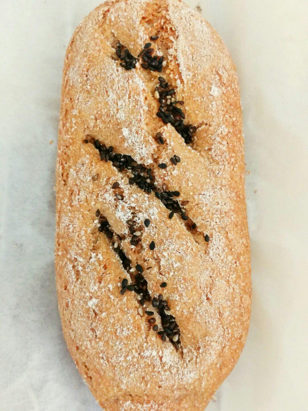 黑芝麻迷你法棍（免揉）