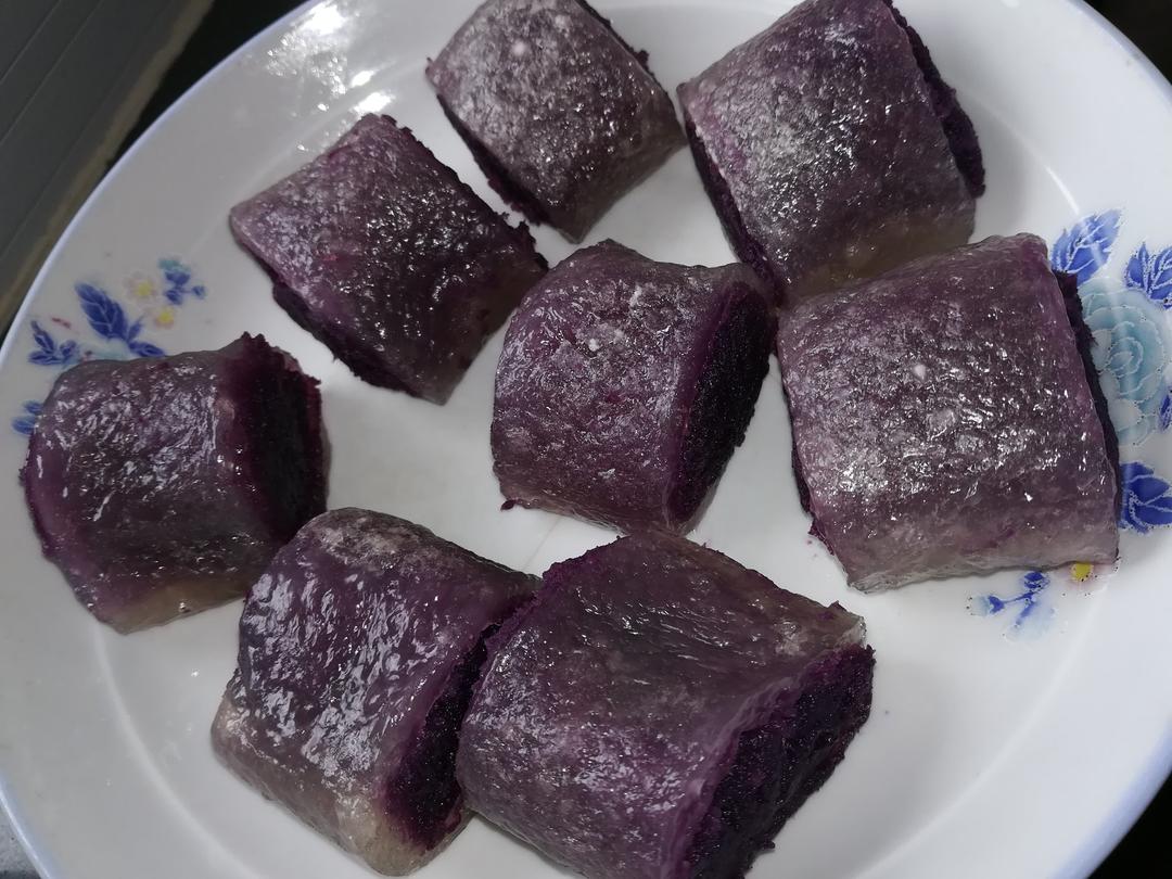 水晶紫薯糕