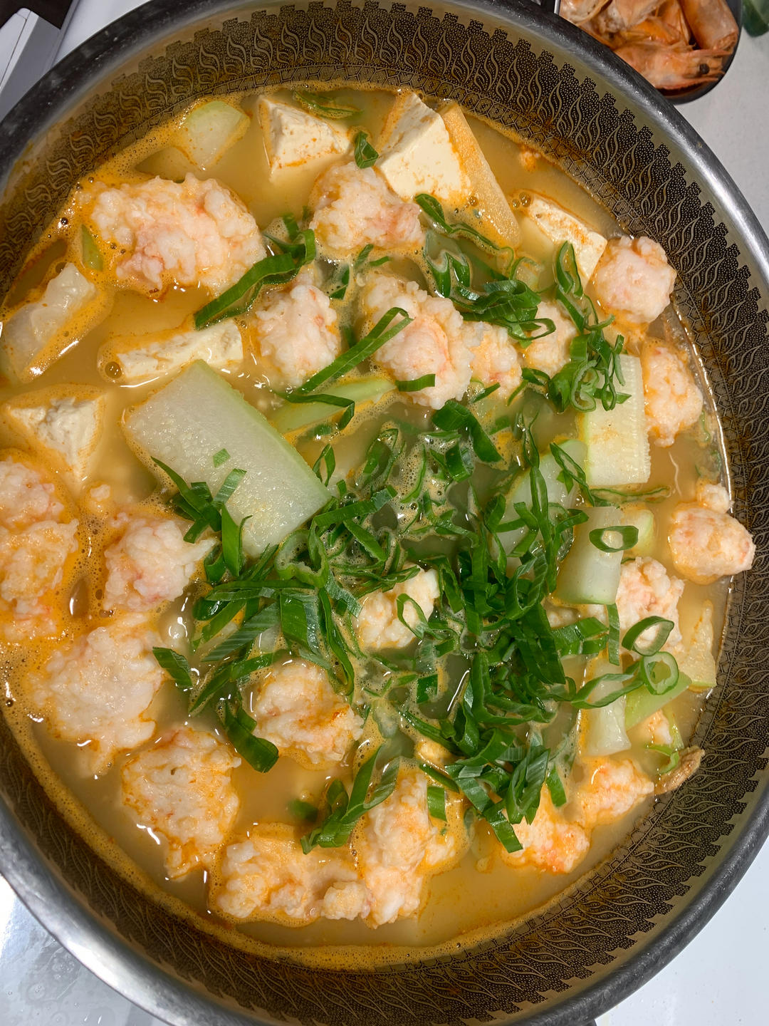 虾滑豆腐煲