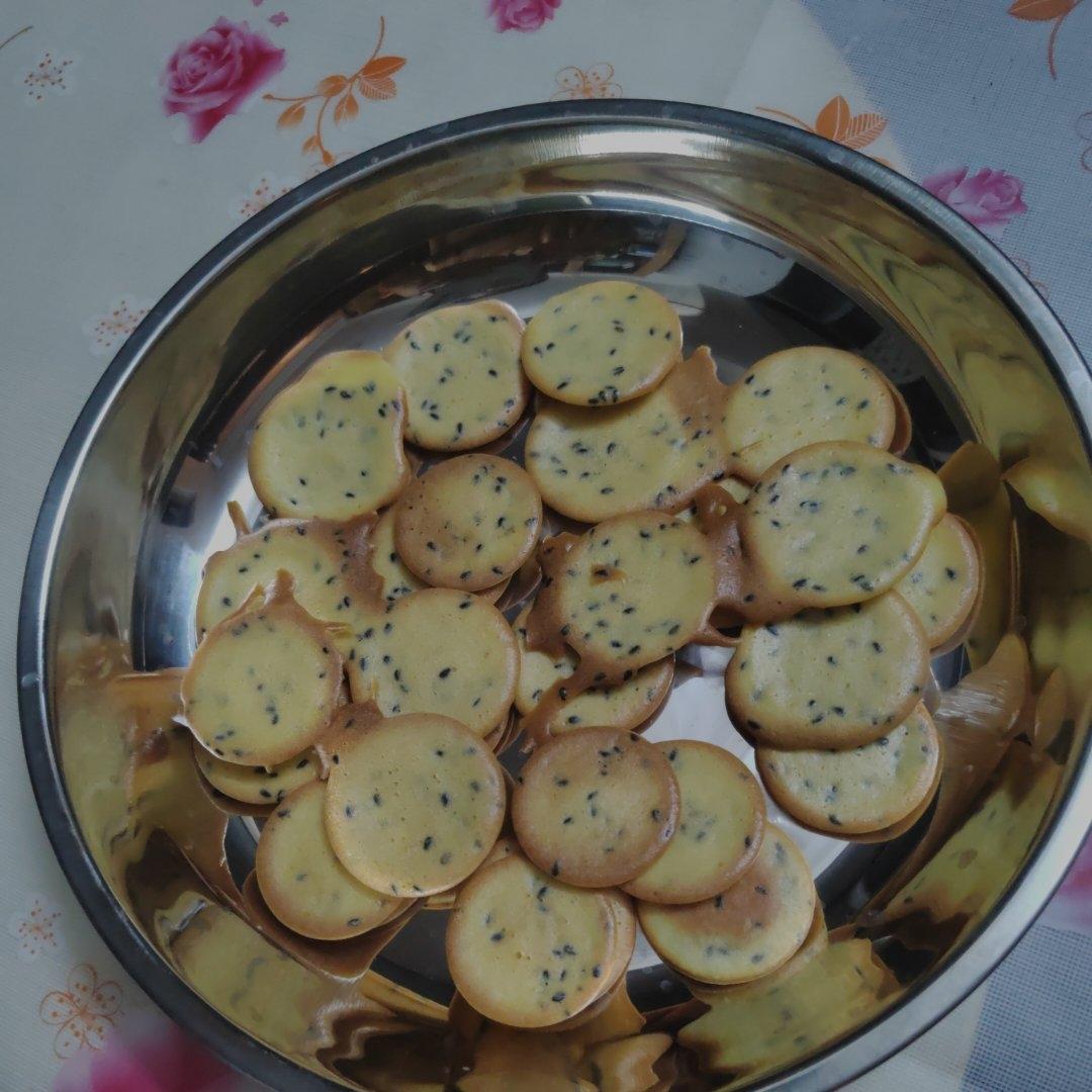 无需打发❗️酥脆好吃的芝麻薄脆鸡蛋饼干❗️