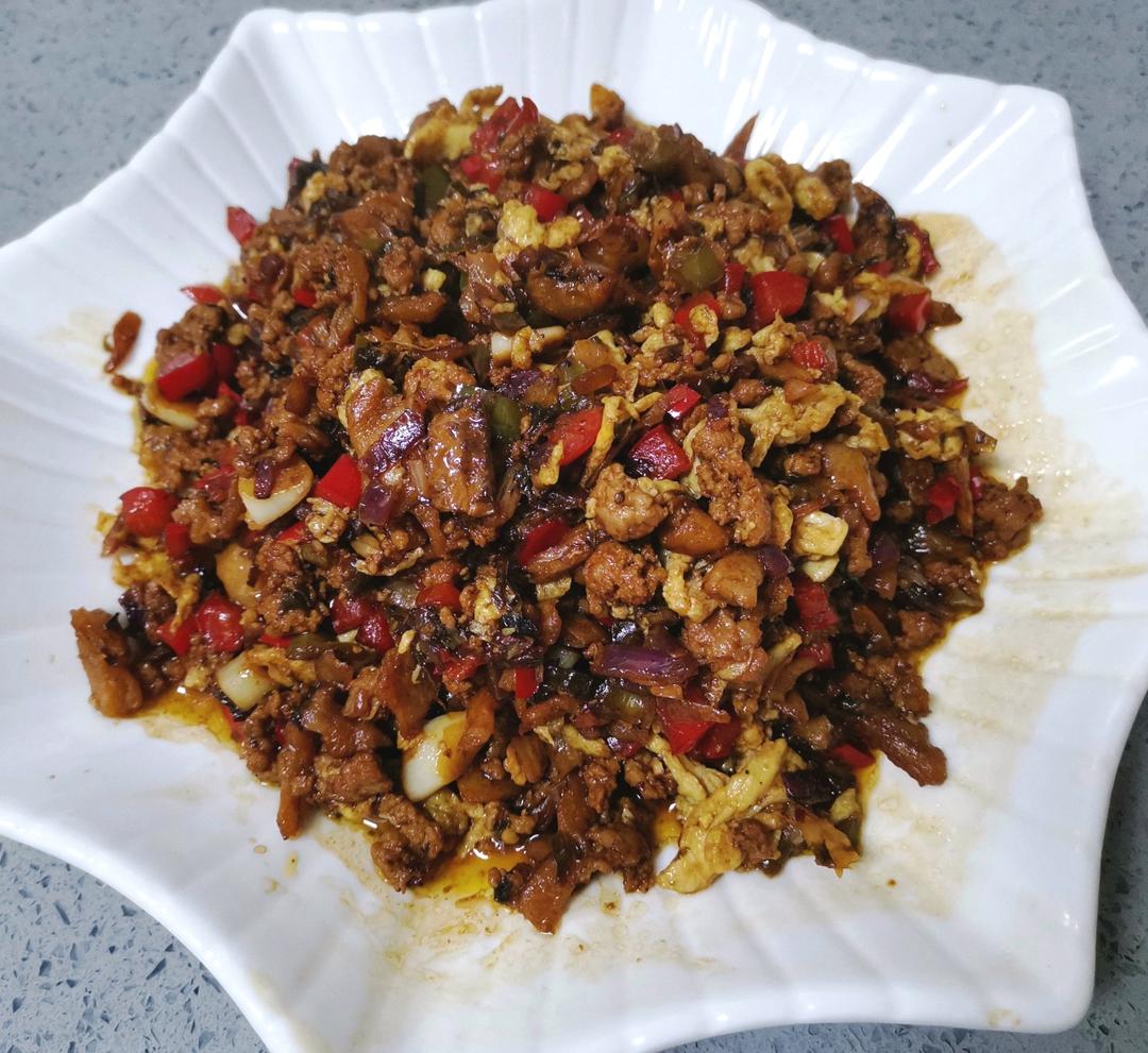 鸡蛋炒外婆菜(下饭菜)