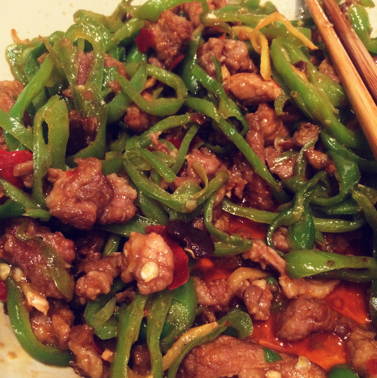 青椒炒肉
