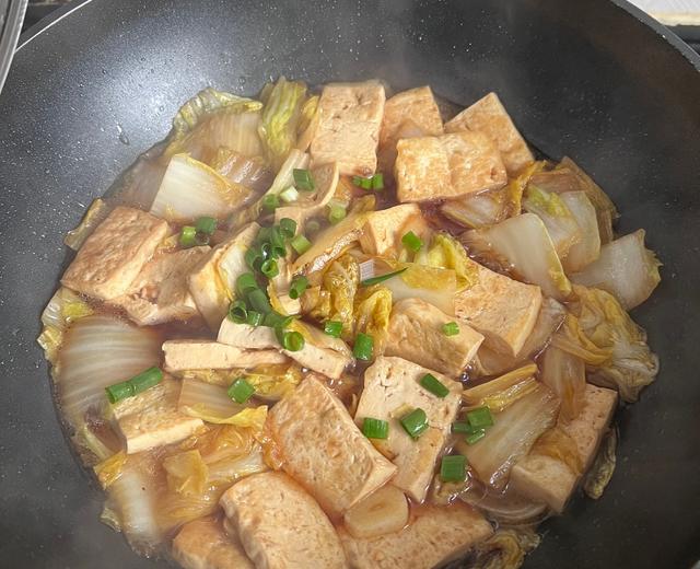 超级鲜的老豆腐炒白菜的做法