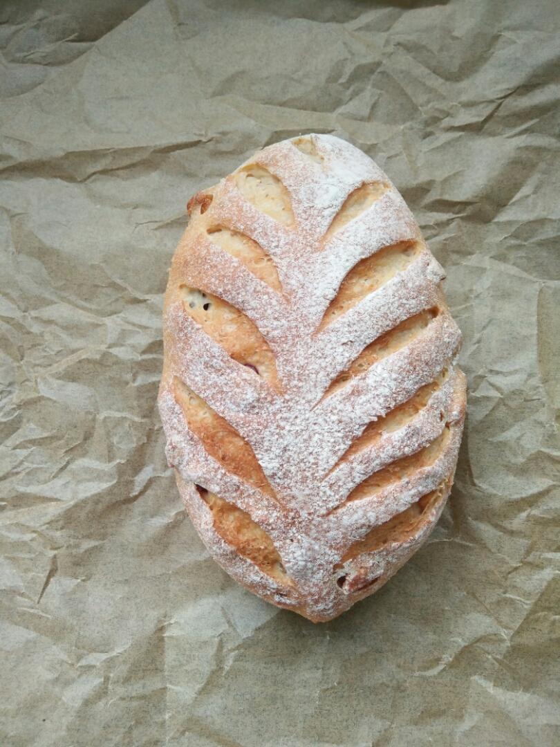 全麦核桃蔓越莓欧包（附整形详细手法）