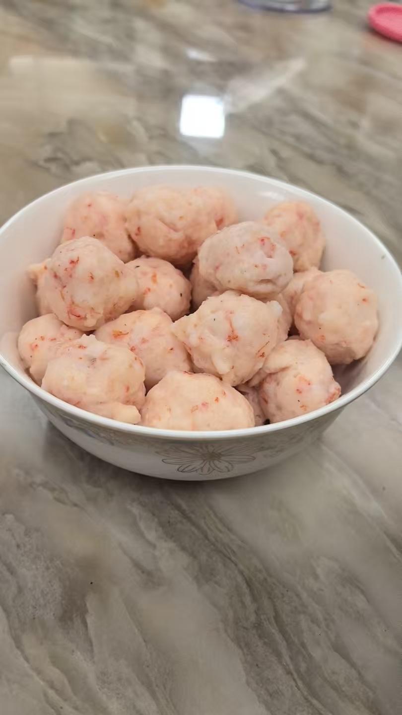 不加粉的Q弹虾滑