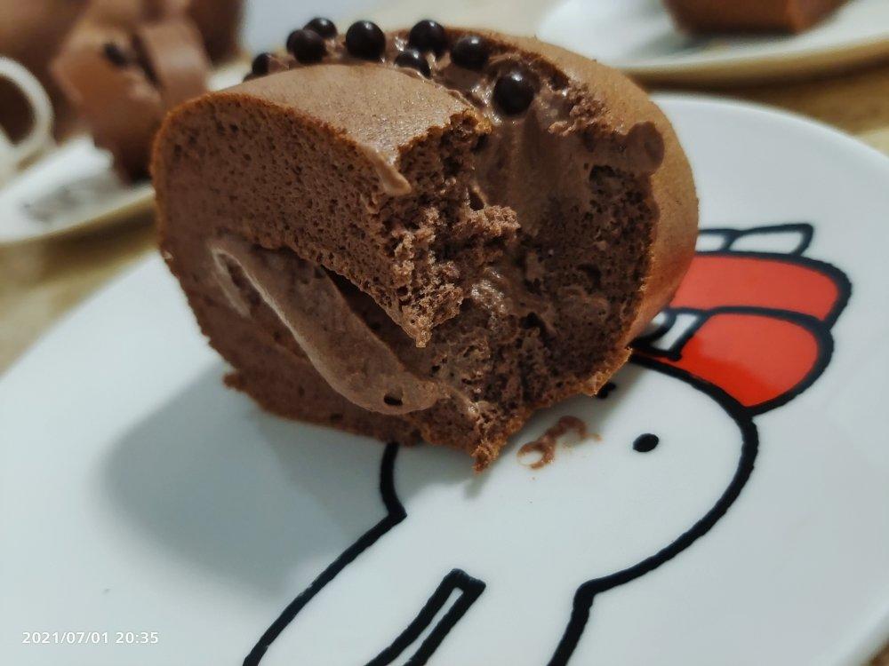 【巧克力脆脆珠蛋糕卷】｜脏脏蛋糕卷