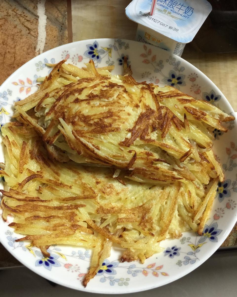 土豆丝鸡蛋饼