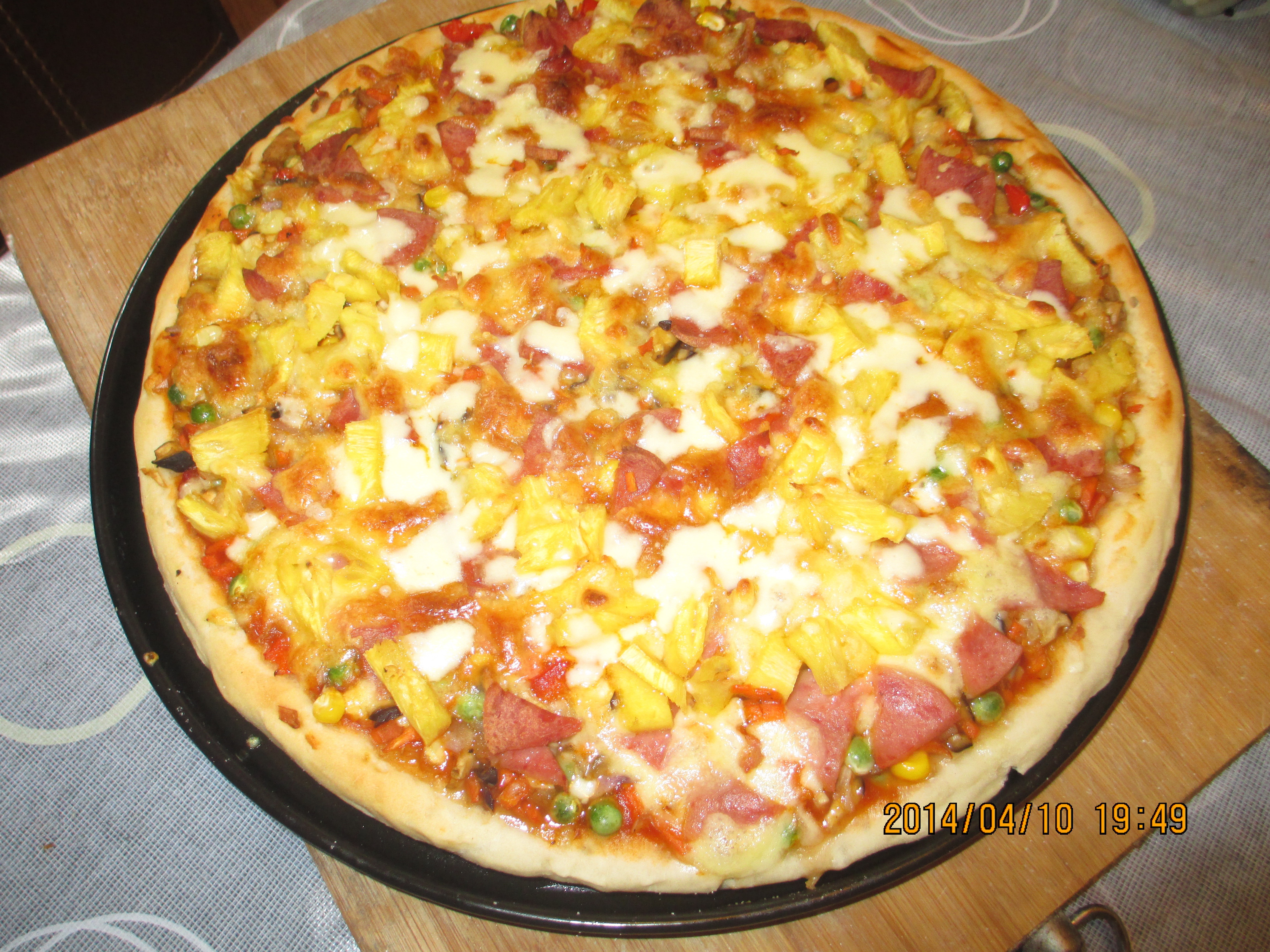 夏威夷pizza（附饼底冷冻法）