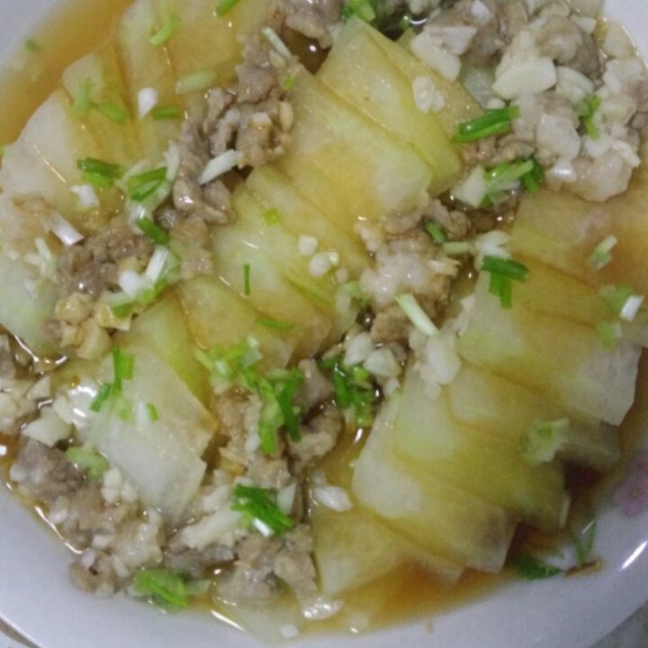肉末蒸冬瓜