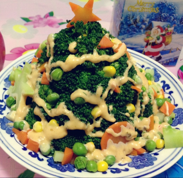 圣诞树沙拉