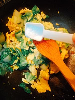 家常杭白菜炒蛋（咸鲜）的做法 步骤8