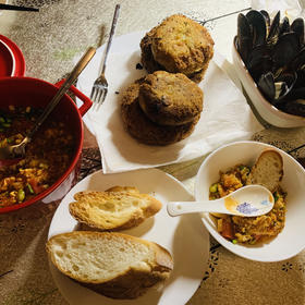 爆浆芝士可乐饼