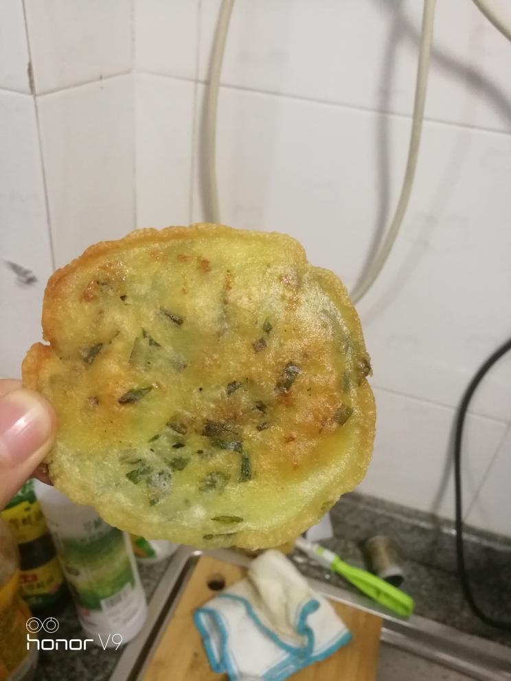 宿舍小电锅--韭菜煎饼