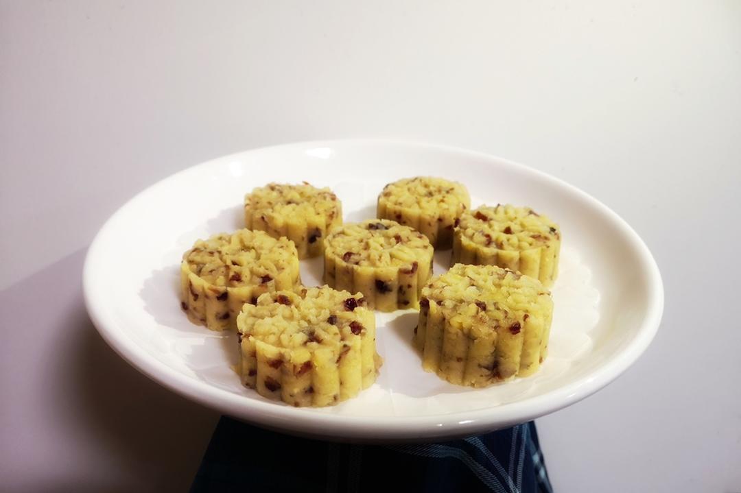 适合夏天的蔓越莓绿豆糕