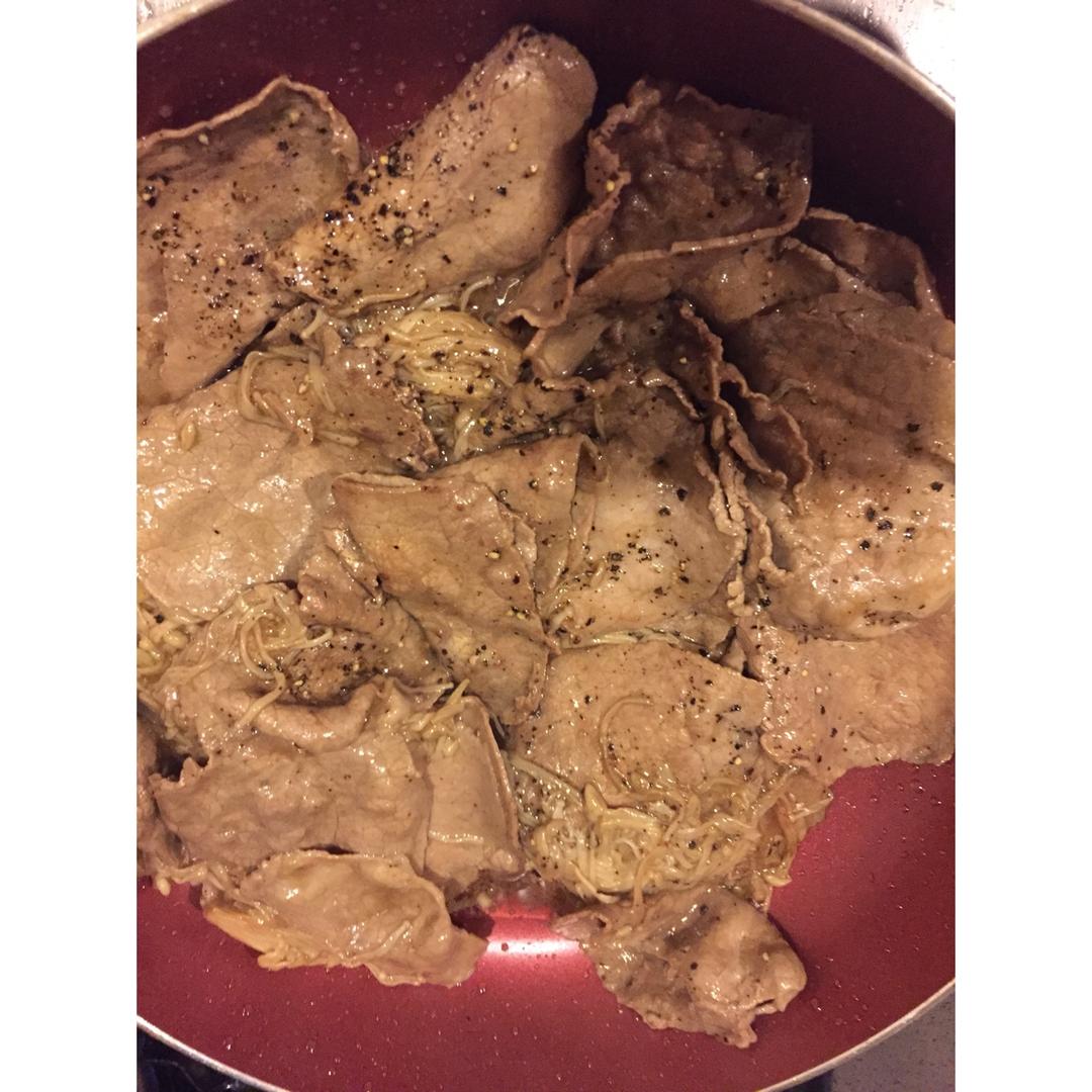老丁的私房菜-金针菇肥牛