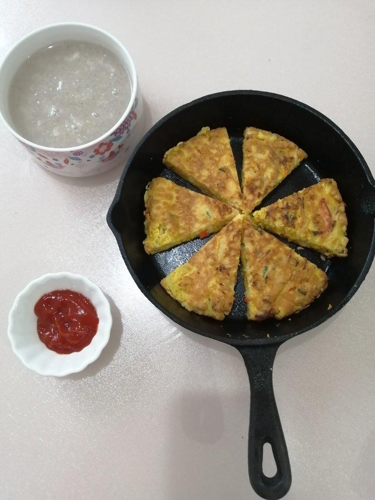 白菜鸡蛋早餐饼