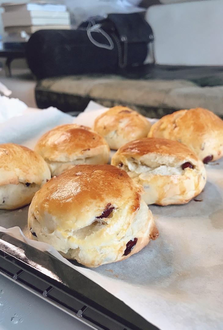 【司康控】无泡打粉的蔓越莓司康