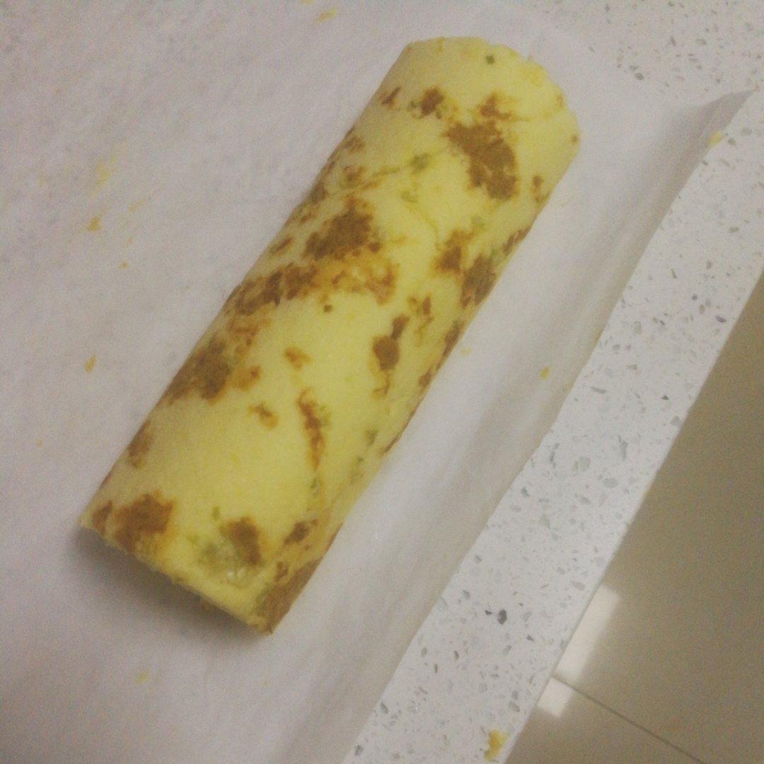 香葱肉松沙拉酱蛋糕瑞士卷（又厚又软）C21