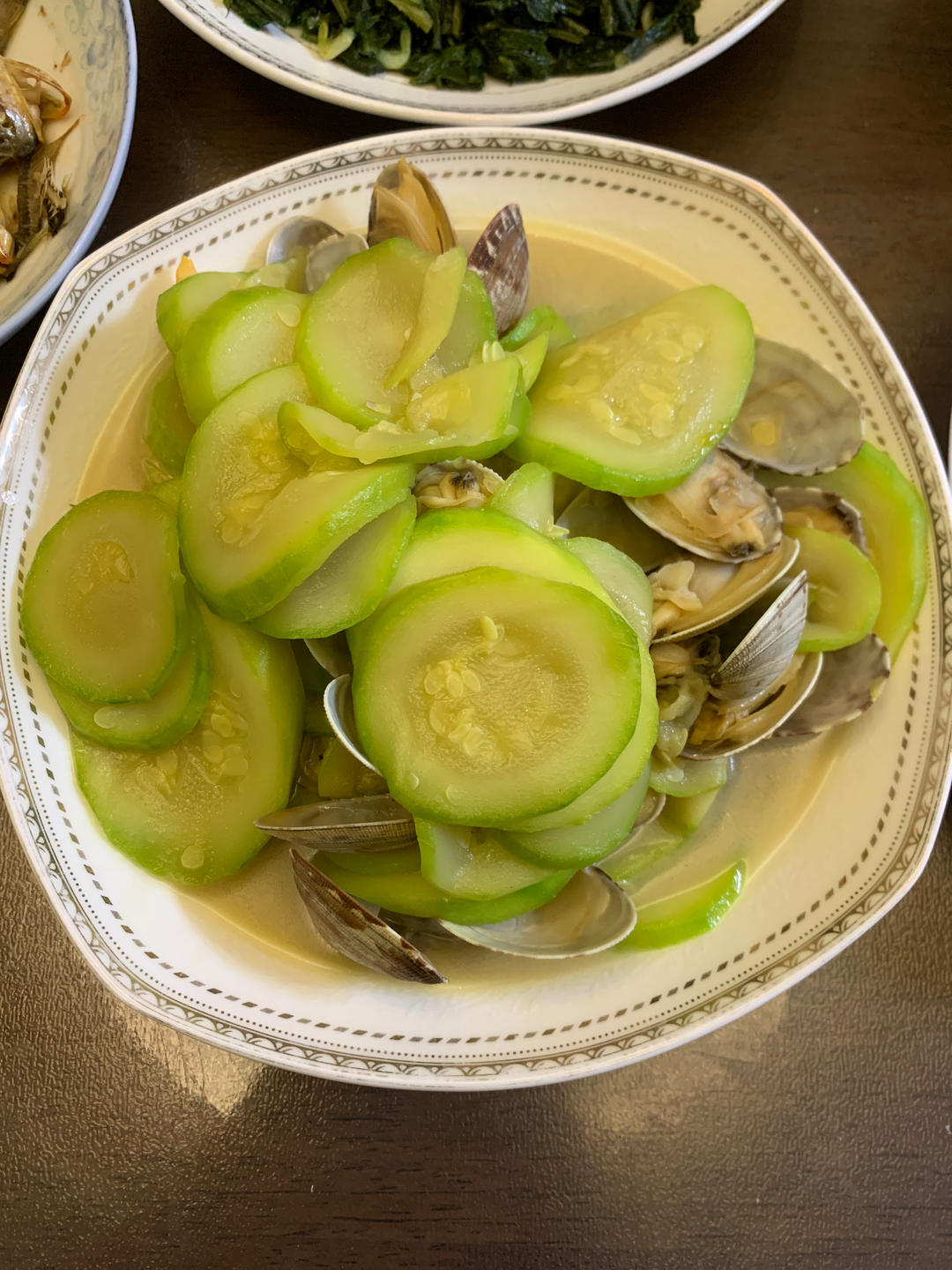西葫芦炒花蛤