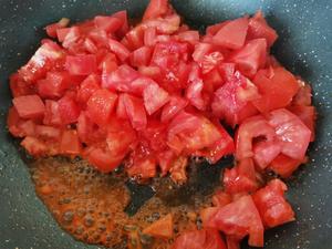 茄汁三鲜冻豆腐/少油料理的做法 步骤2