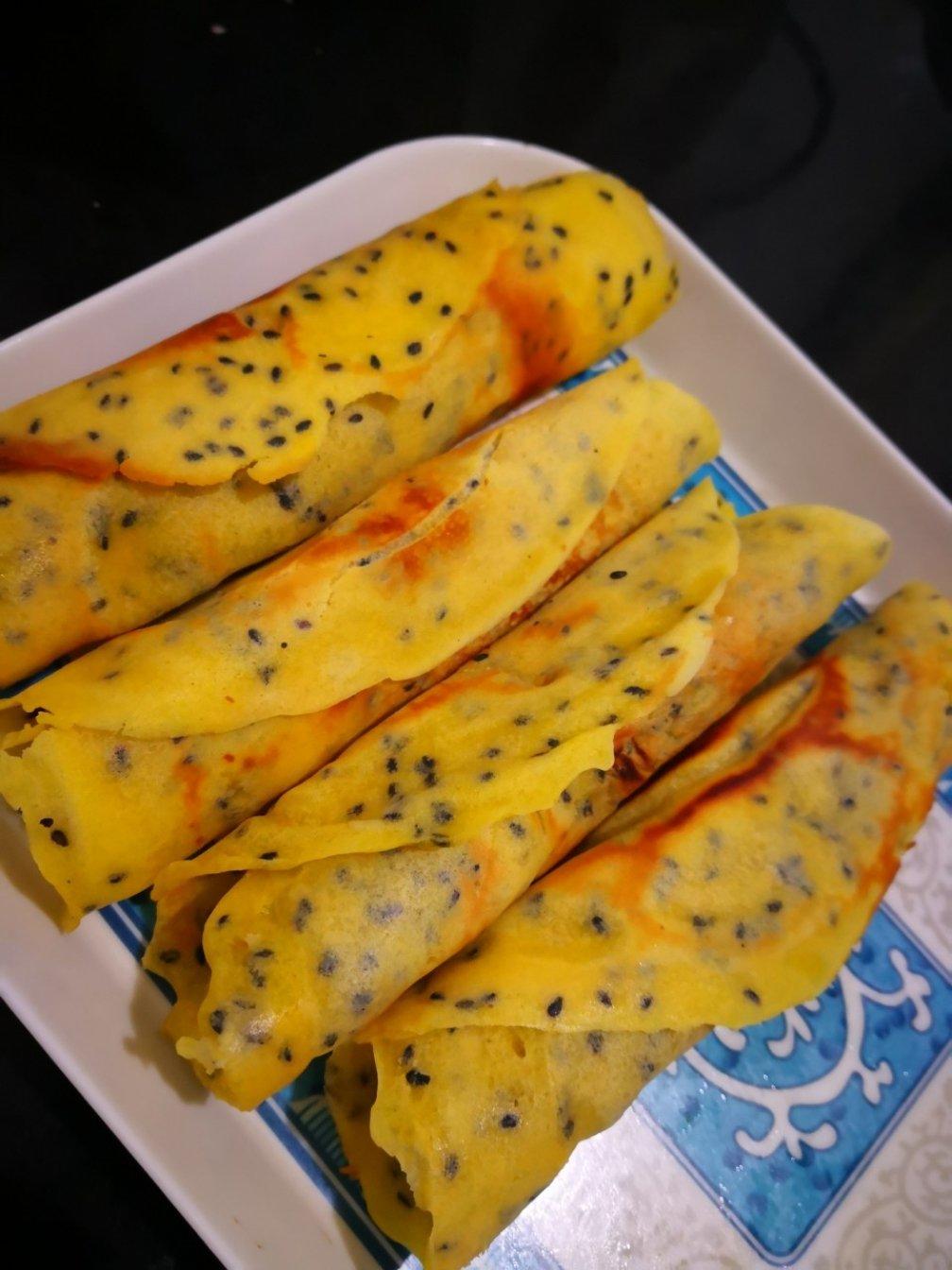 平底锅脆皮蛋卷