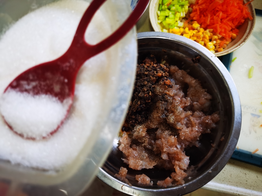 鲜虾海参蔬菜饼的做法 步骤11