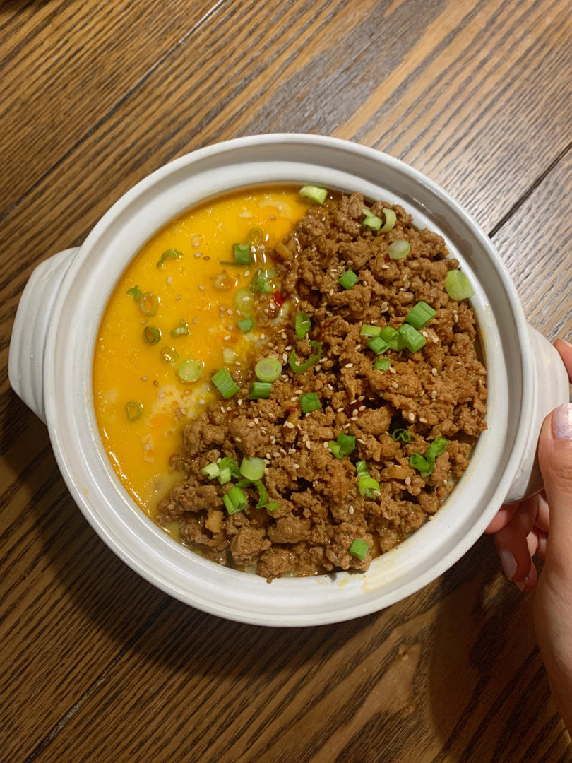 肉末豆腐蒸蛋