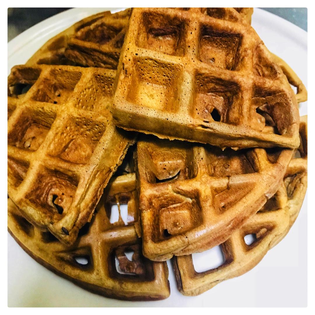 可可糯米华夫饼