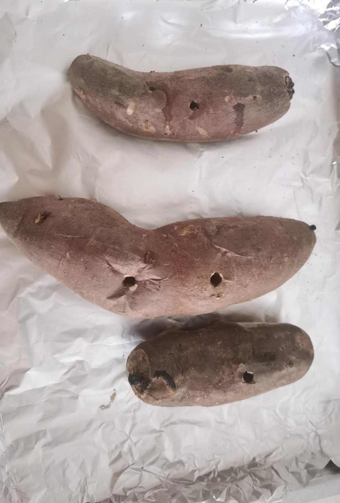 【烤箱版烤红薯】