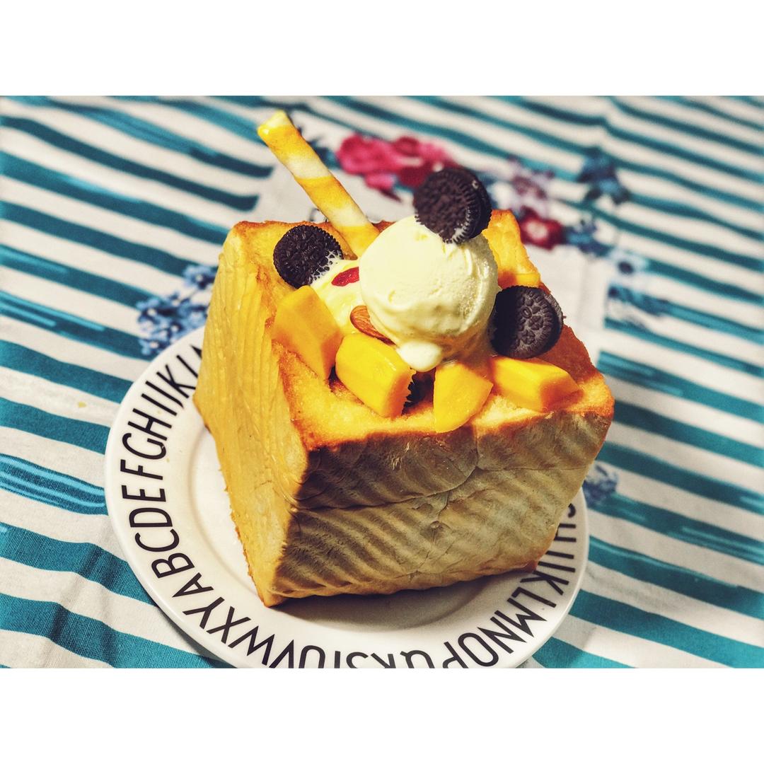 冰激凌蜂蜜厚多士