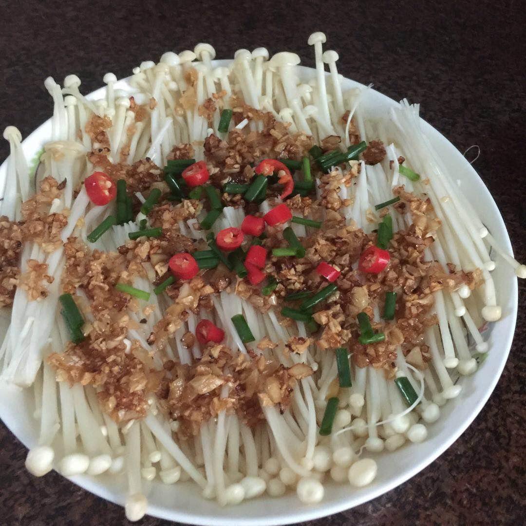 蒜蓉蒸金针菇
