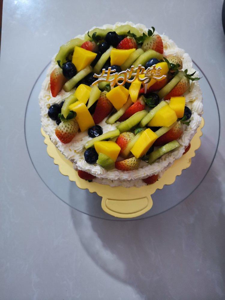 八寸戚风生日蛋糕