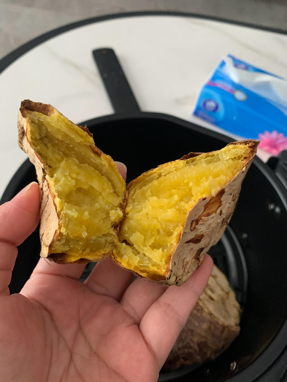 空气炸锅烤红薯(超级简单)
