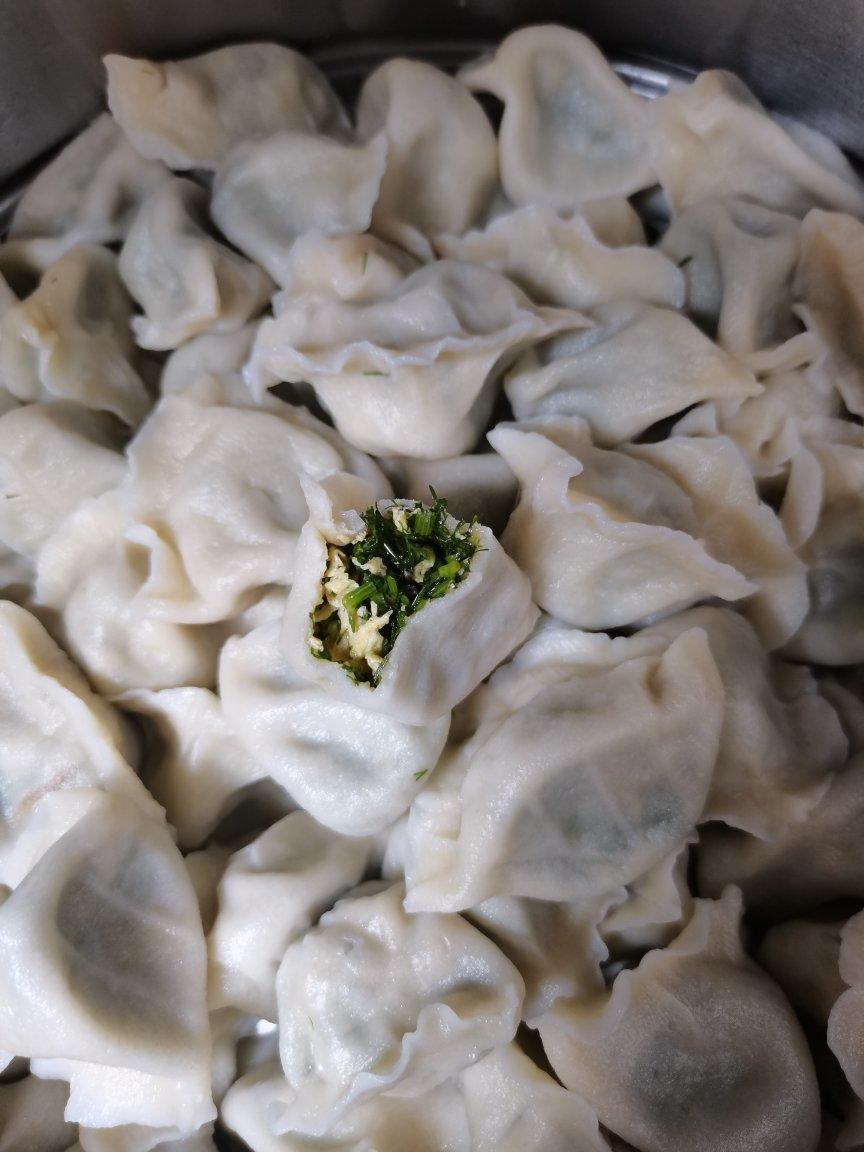 下厨房用户1ai6做的茴香鸡蛋素饺子