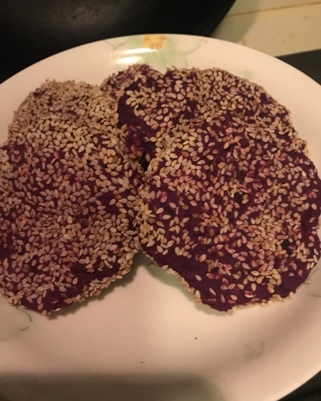 减肥必备紫薯饼