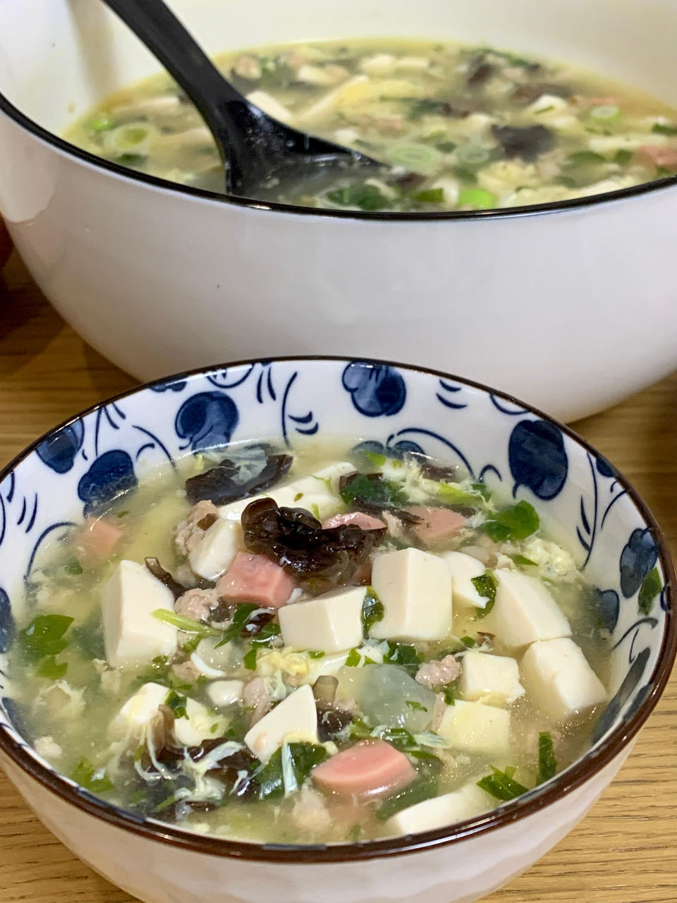 好有点味道又很清爽的程度03-2240himasoo三鲜豆腐羹我加了好多东东