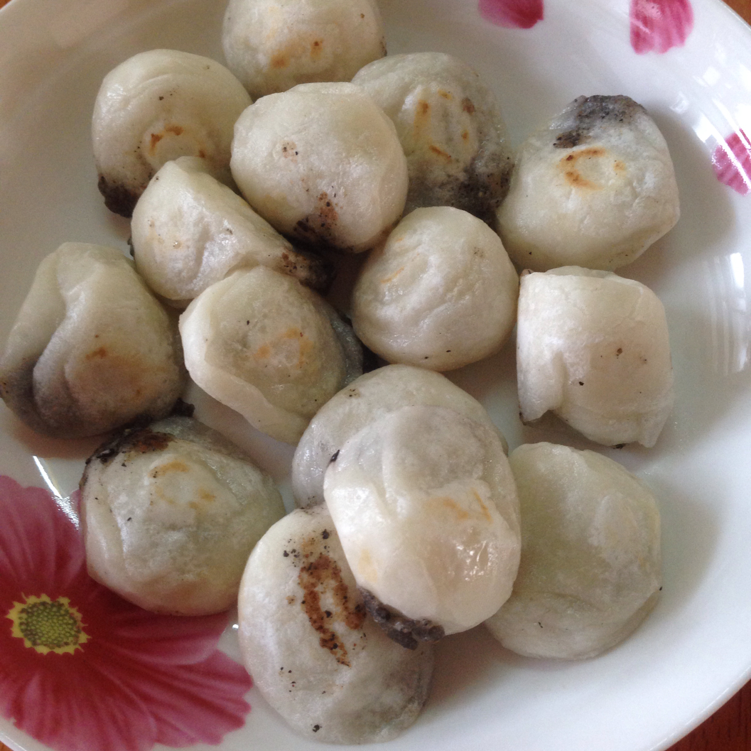 平底锅煎汤圆