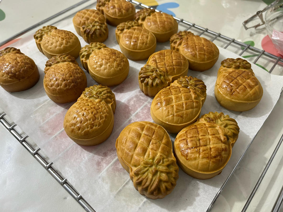 广式凤梨月饼（2020最火的款隔夜回油）