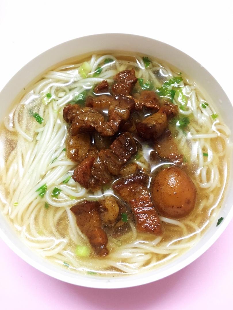 快手早餐-酱汤面，汤都喝光