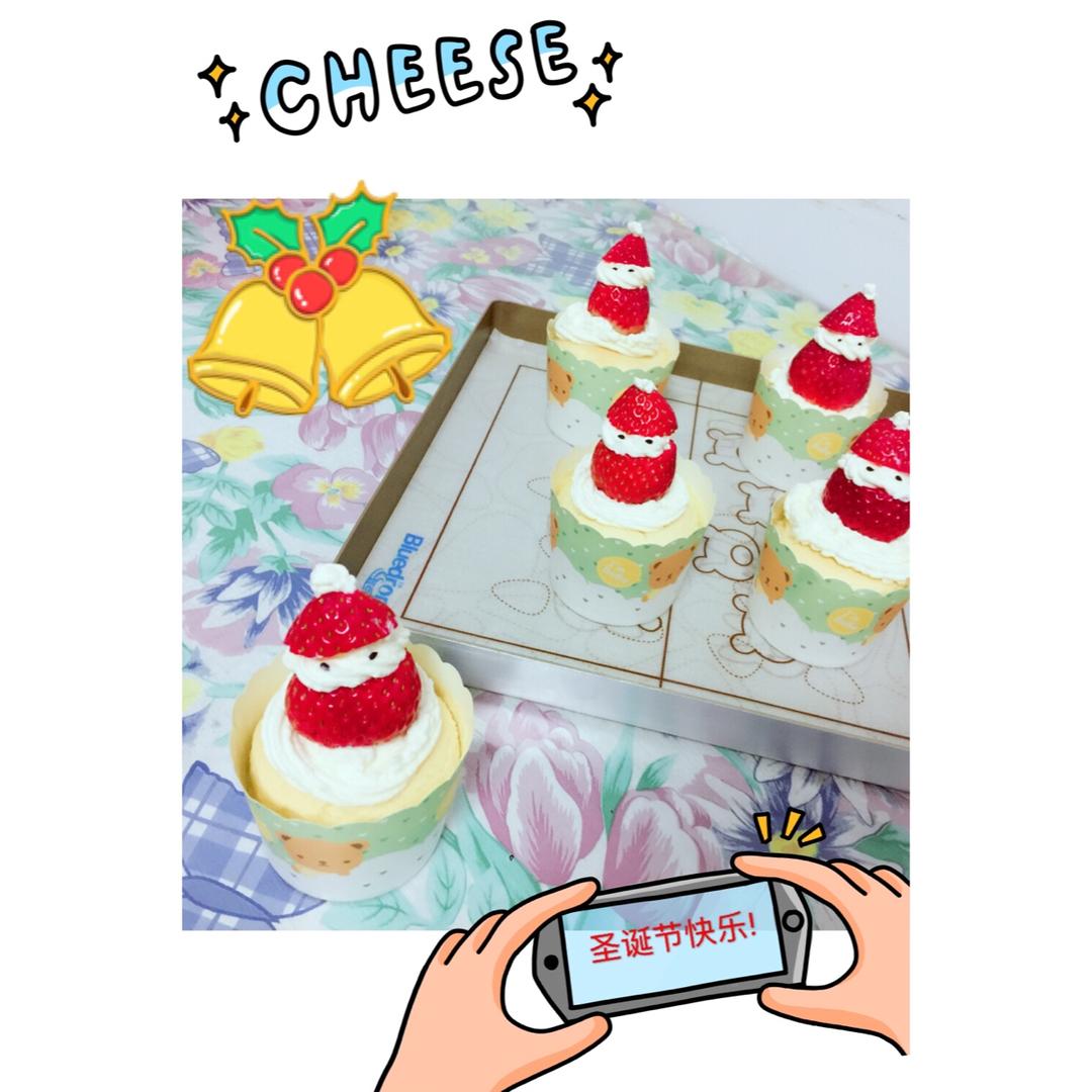 圣诞老人杯子蛋糕【曼达小馆】2016年圣诞Party专场