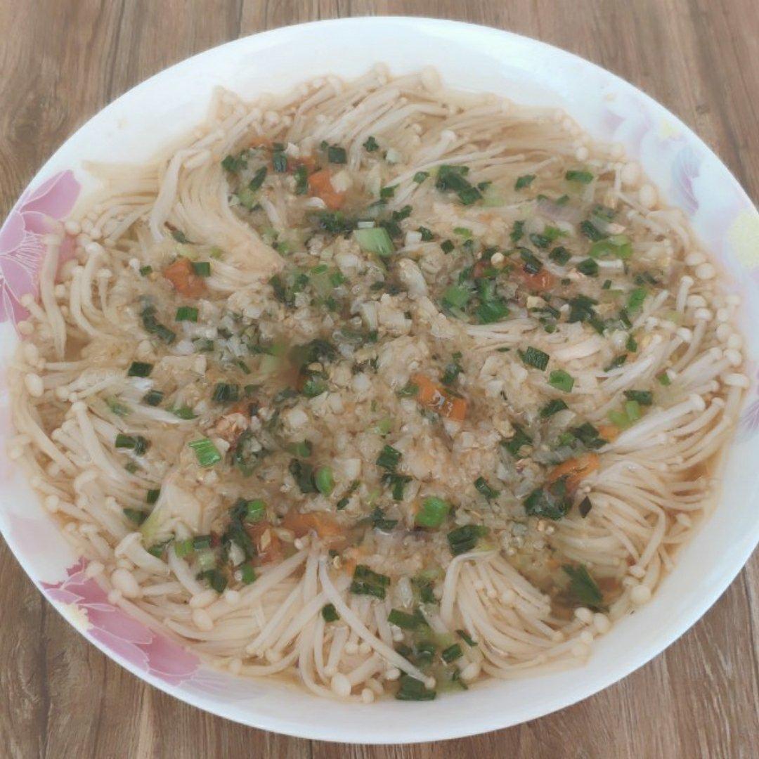 蒜蓉蒸金针菇