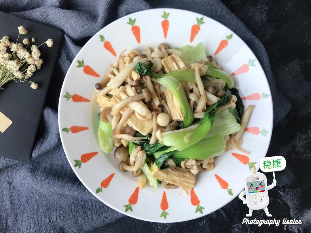 鲜蘑炒腐竹