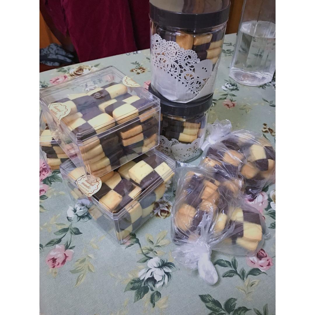 双色小棋格饼干
