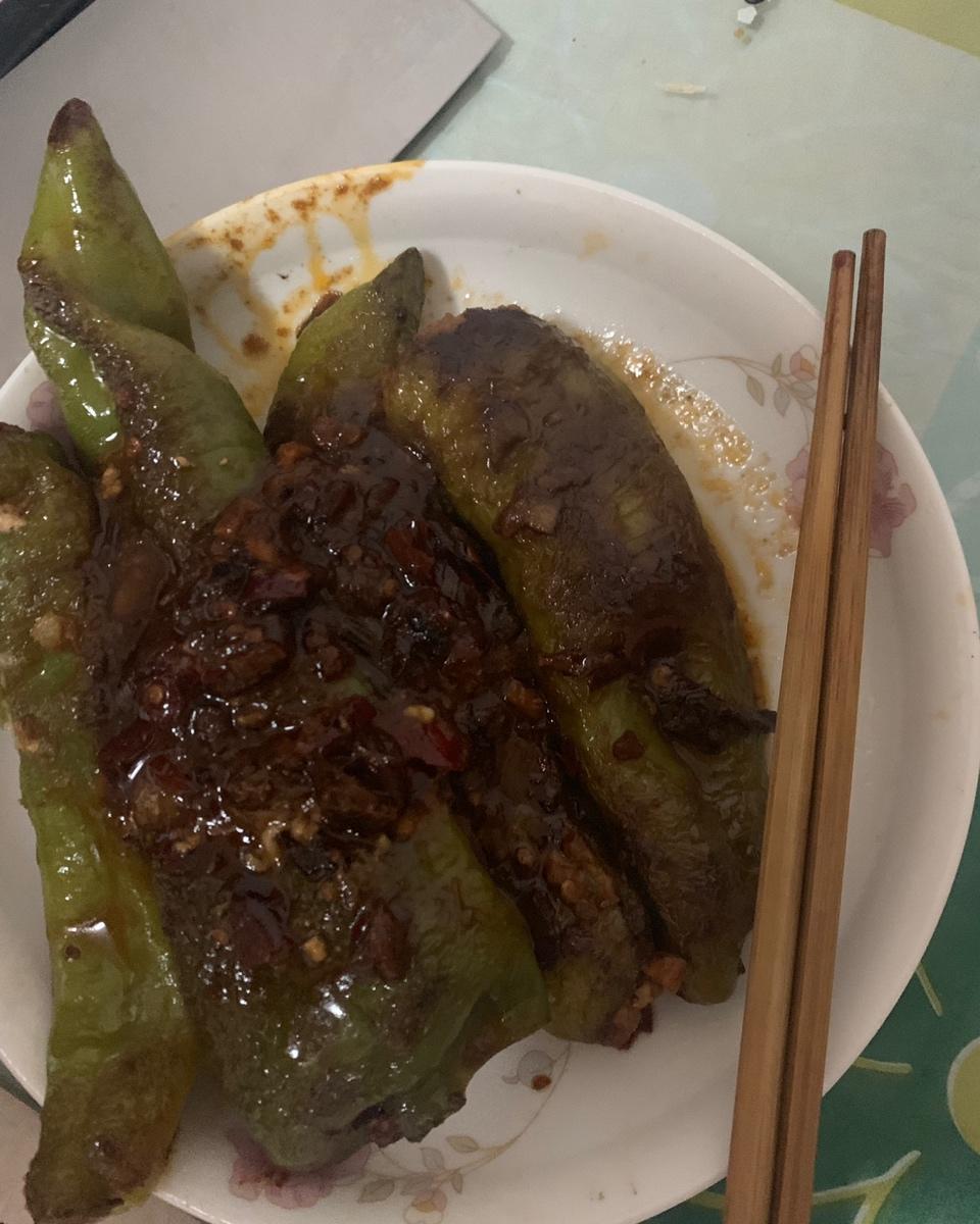 肉酿虎皮青椒